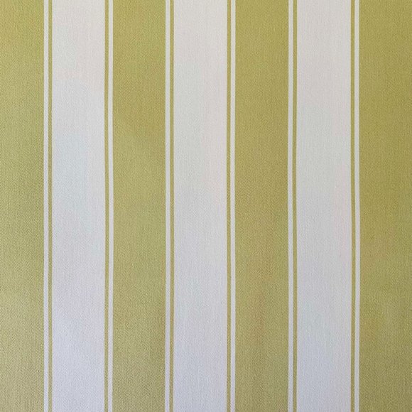 8.7 Yds Free Spirit Designer Vicki Payne Green White Awning Cabana Stripe Fabric - Picture 1 of 4